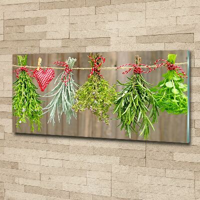 Print on acrylic Herbs on a string