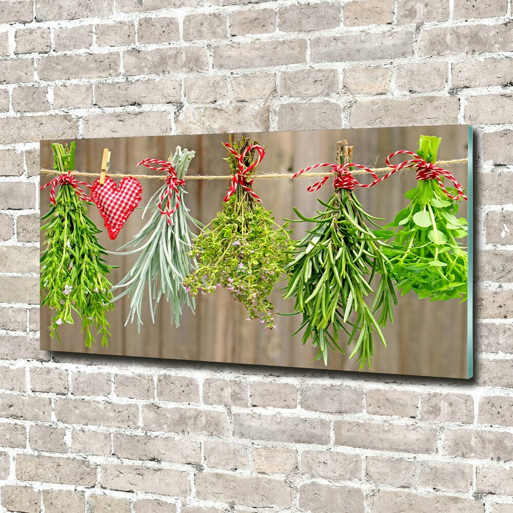 Print on acrylic Herbs on a string