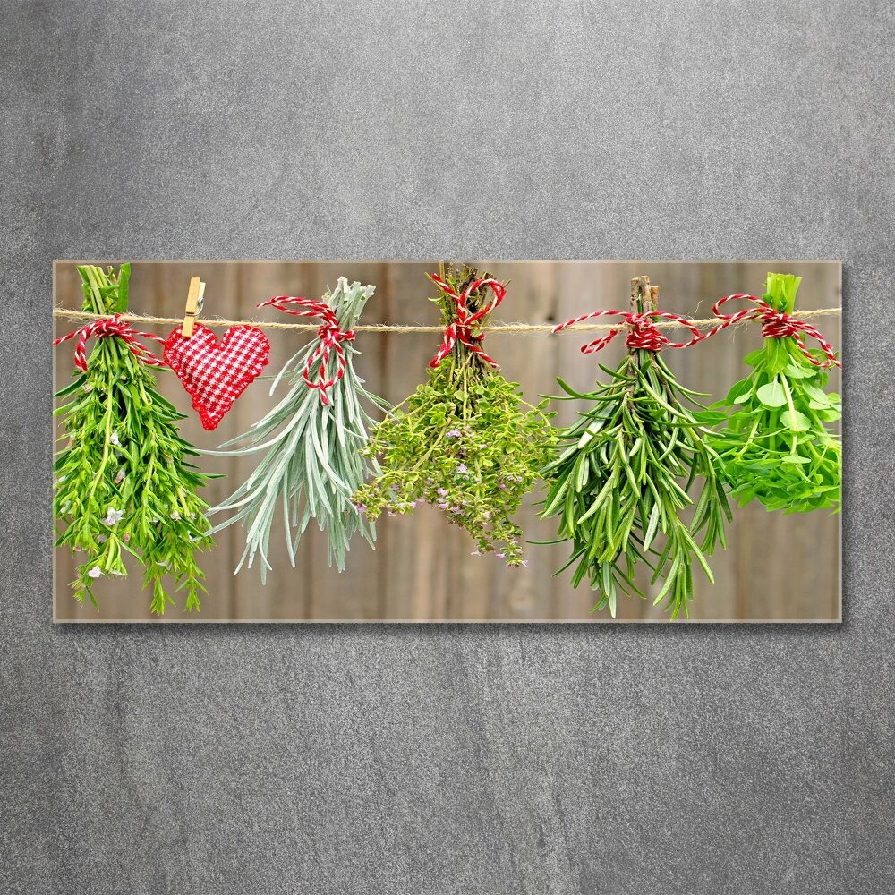 Print on acrylic Herbs on a string