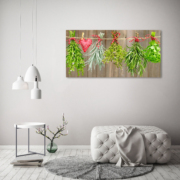 Print on acrylic Herbs on a string