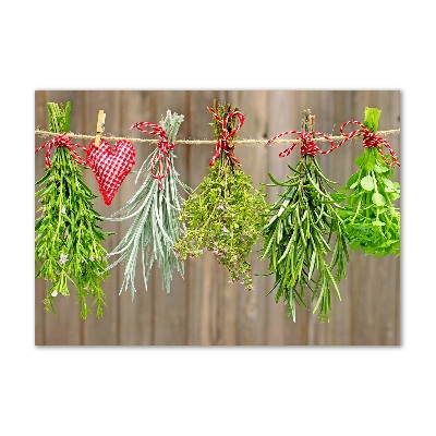 Print on acrylic Herbs on a string