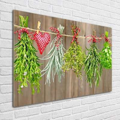 Print on acrylic Herbs on a string