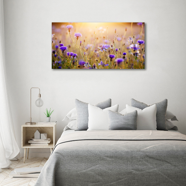 Wall art acrylic Field flowers