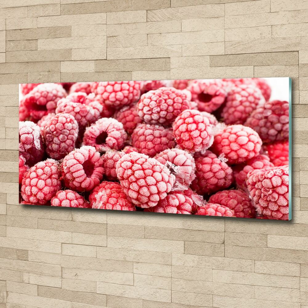 Wall art acrylic Frozen raspberries