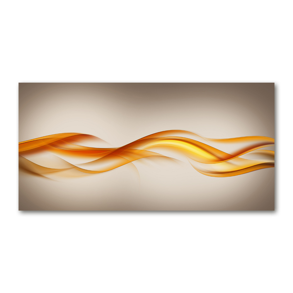 Glass acrylic wall art Wave abstraction