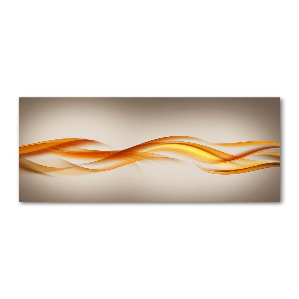 Glass acrylic wall art Wave abstraction