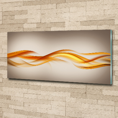 Glass acrylic wall art Wave abstraction