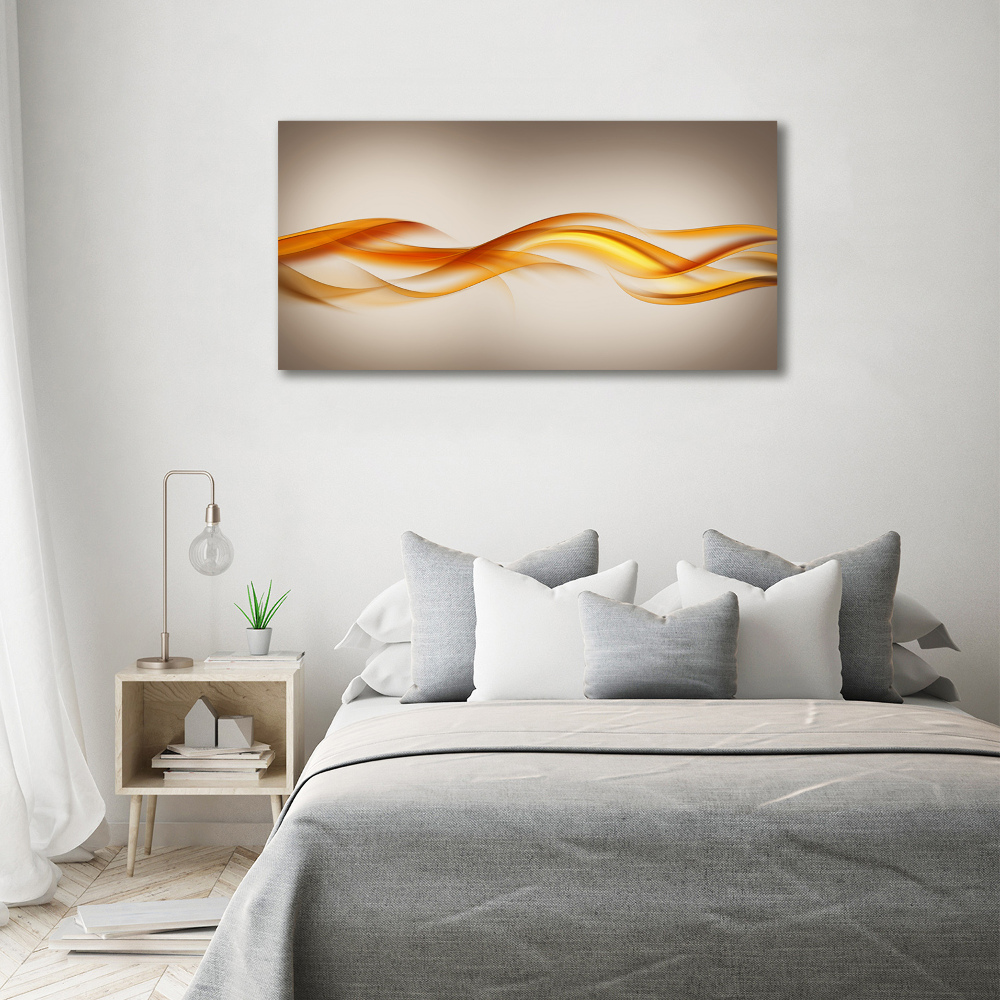 Glass acrylic wall art Wave abstraction