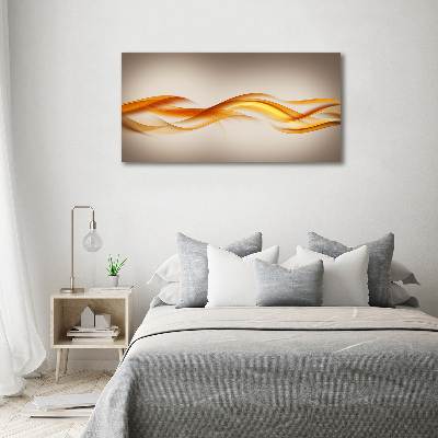 Glass acrylic wall art Wave abstraction