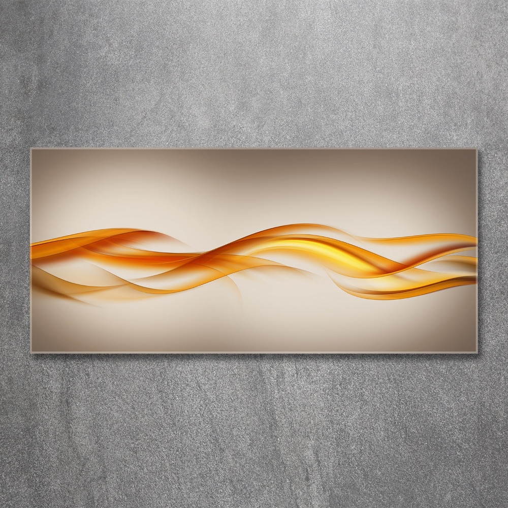 Glass acrylic wall art Wave abstraction