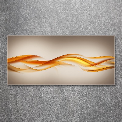 Glass acrylic wall art Wave abstraction