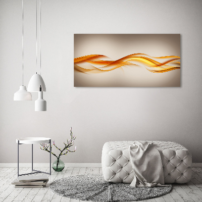 Glass acrylic wall art Wave abstraction