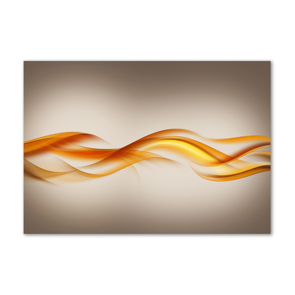 Glass acrylic wall art Wave abstraction