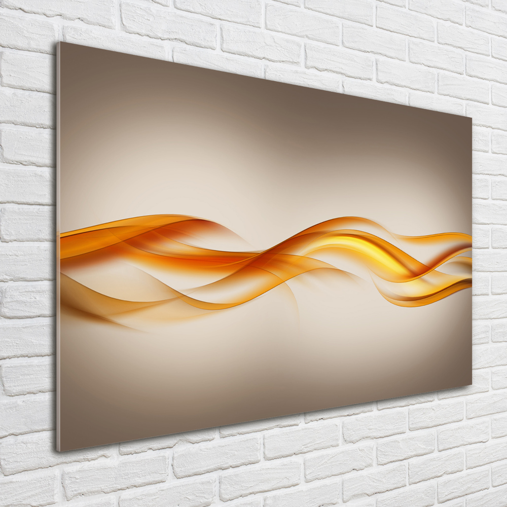 Glass acrylic wall art Wave abstraction