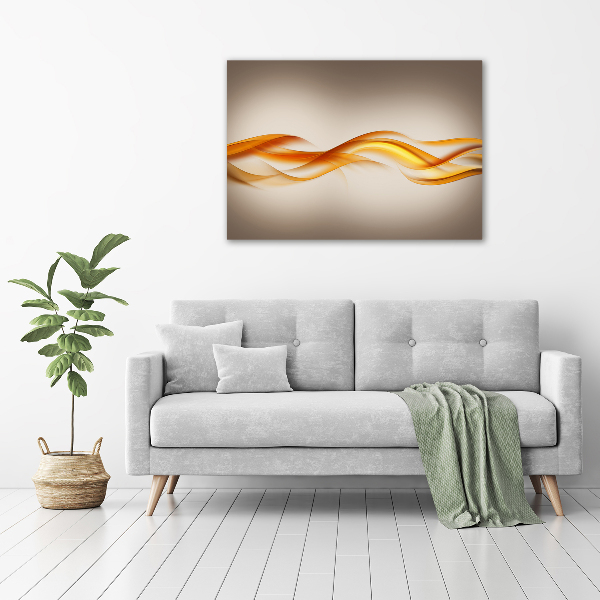 Glass acrylic wall art Wave abstraction