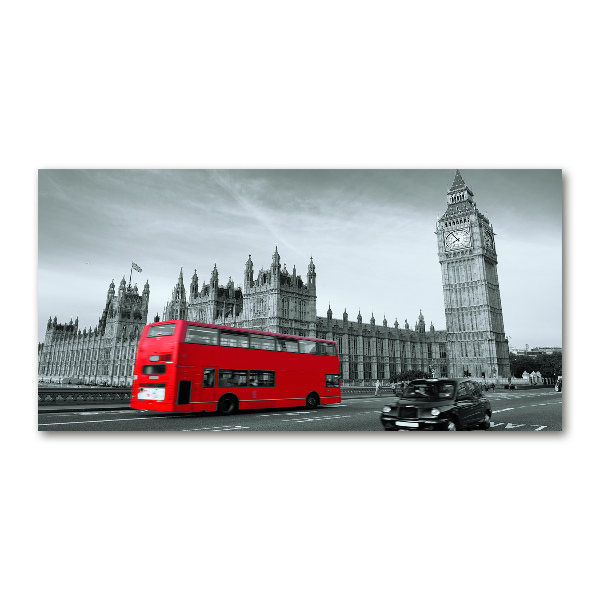 Print on acrylic London bus