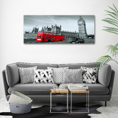 Print on acrylic London bus