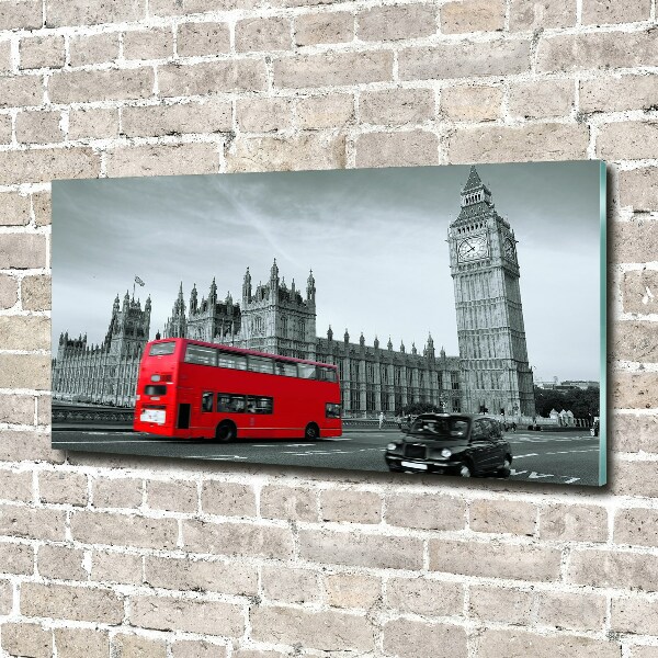 Print on acrylic London bus