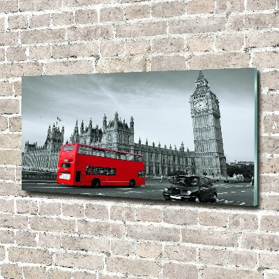 Print on acrylic London bus