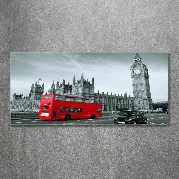 Print on acrylic London bus