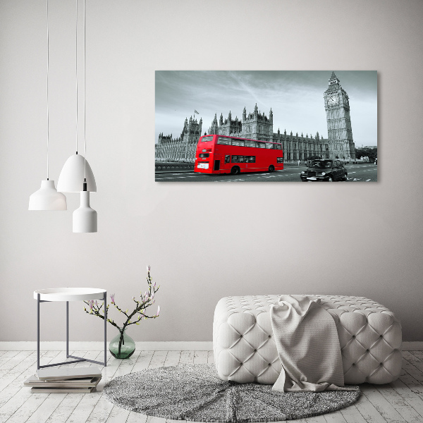 Print on acrylic London bus