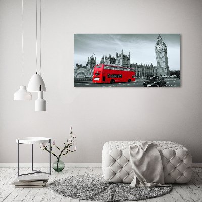 Print on acrylic London bus