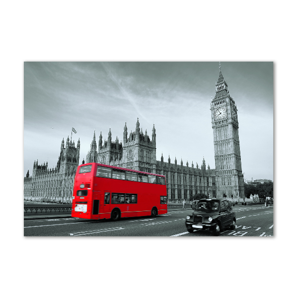 Print on acrylic London bus