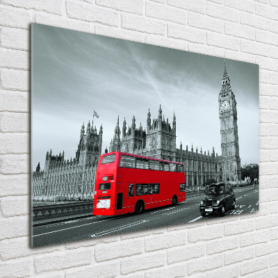 Print on acrylic London bus