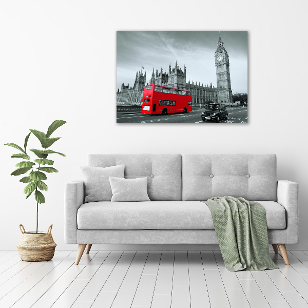 Print on acrylic London bus