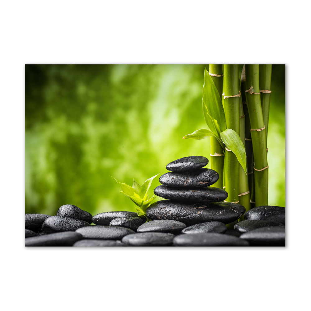 Wall art acrylic Zen stones