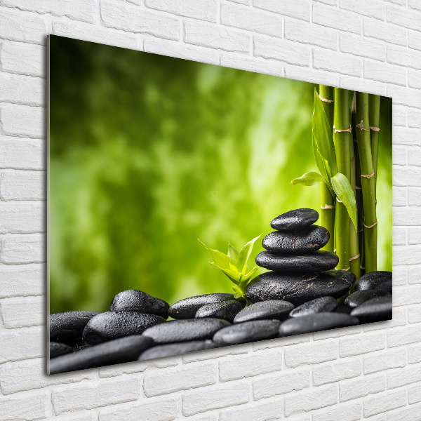 Wall art acrylic Zen stones