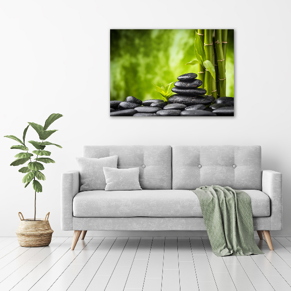 Wall art acrylic Zen stones