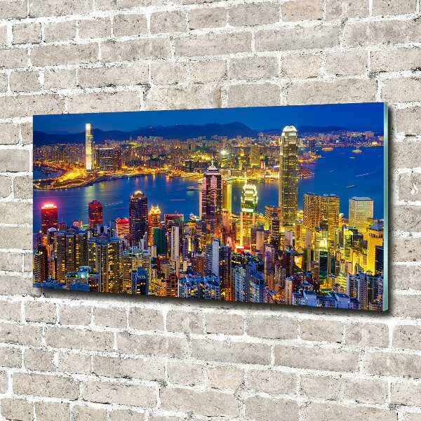 Print on acrylic Hong Kong at night