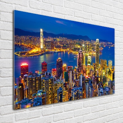 Print on acrylic Hong Kong at night