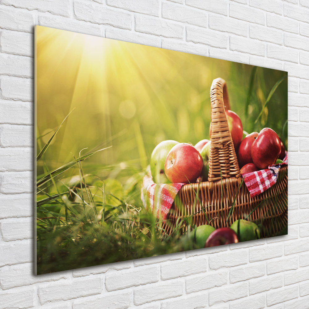 Acrylic wall art Apples in the basket