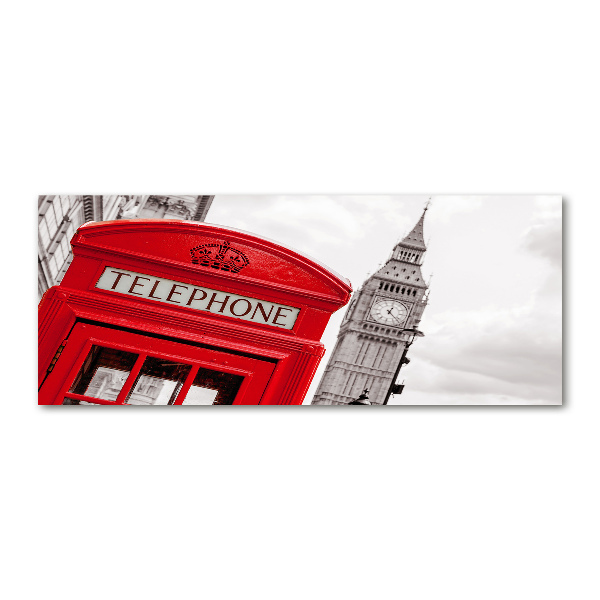 Acrylic wall art telephone booth