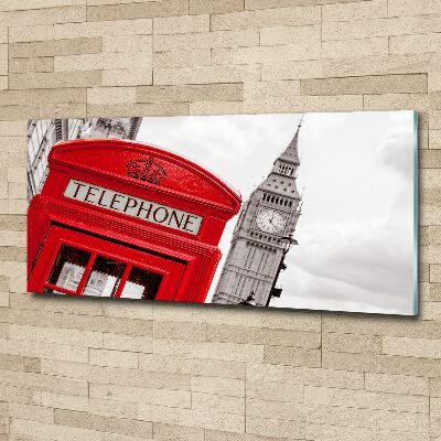 Acrylic wall art telephone booth