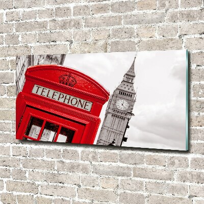 Acrylic wall art telephone booth