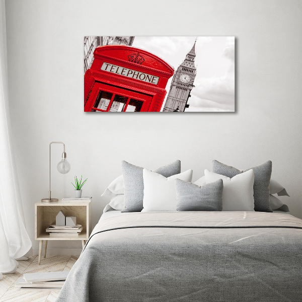 Acrylic wall art telephone booth