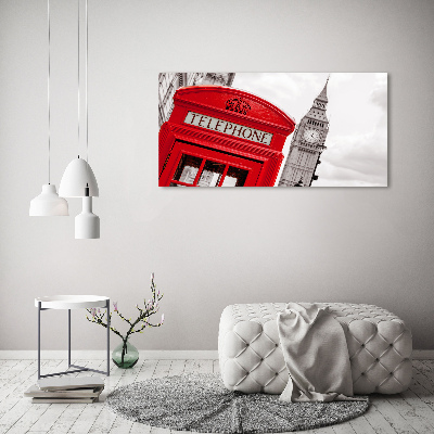 Acrylic wall art telephone booth