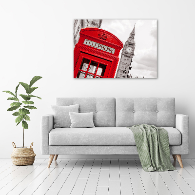 Acrylic wall art telephone booth