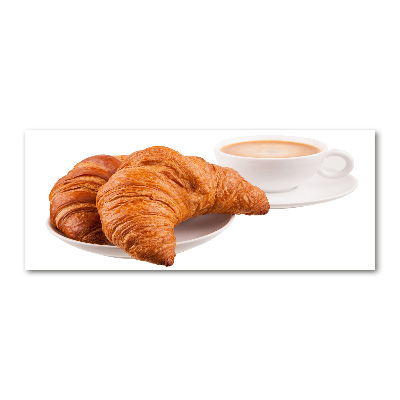 Print on acrylic Croissants and coffee