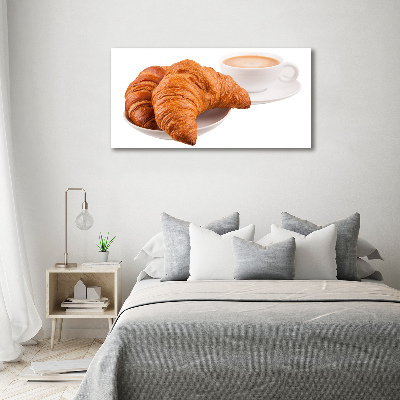 Print on acrylic Croissants and coffee