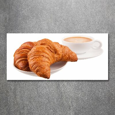 Print on acrylic Croissants and coffee