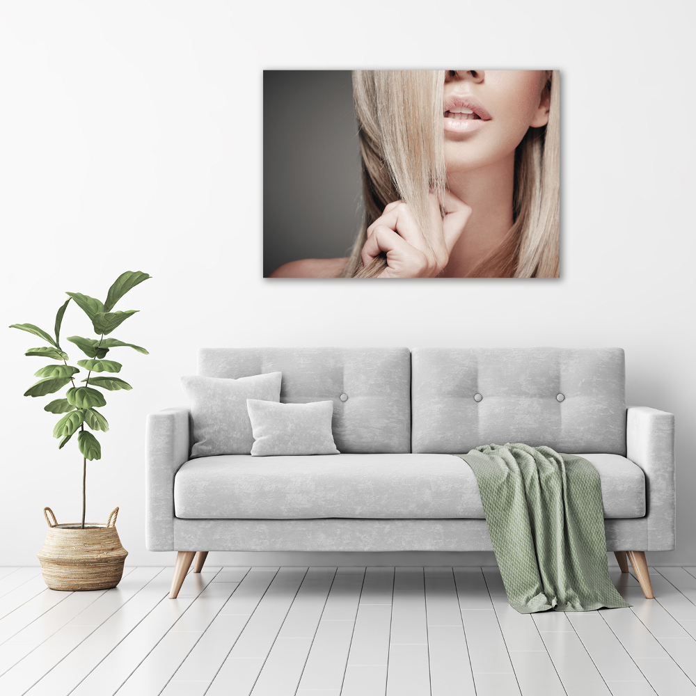 Wall art acrylic Beautiful blonde