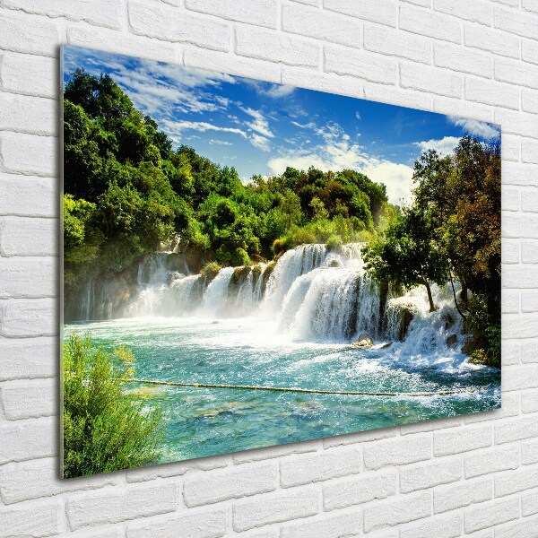 Print on acrylic KRKA waterfall