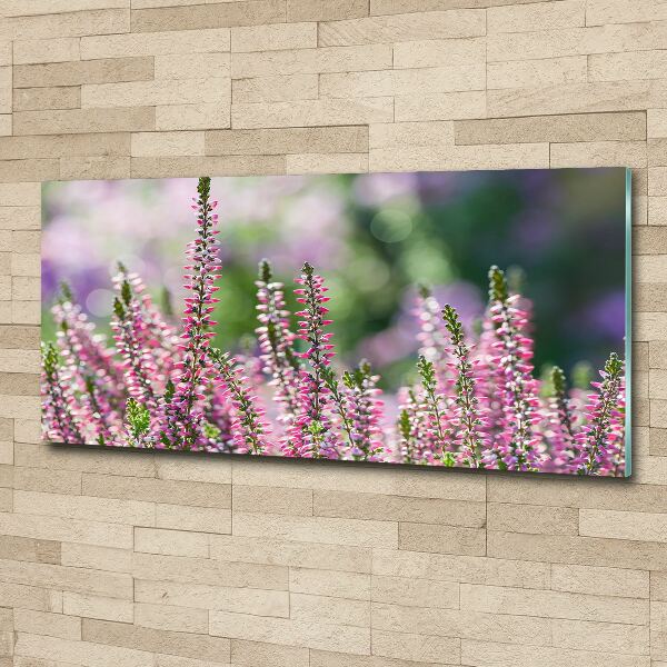 Print on acrylic Heather flowers