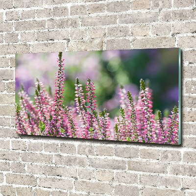 Print on acrylic Heather flowers