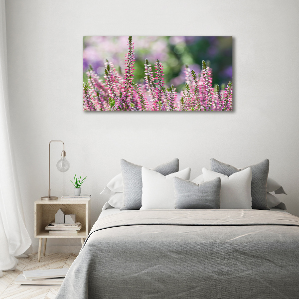 Print on acrylic Heather flowers