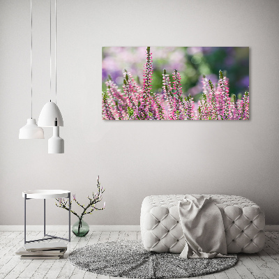 Print on acrylic Heather flowers